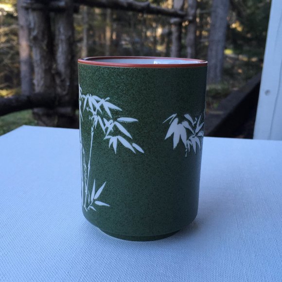 Japanese Green Bamboo Tea Cup NWOT - Picture 3 of 6